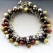 Statement - Coconut Shell Handmade Cap and Soo Chow Jade - Eco Fun Necklace