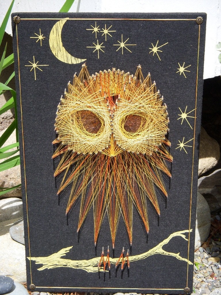 owl string art