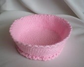 Pink Crochet Bowl