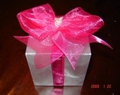 Wedding Favor Box. Hot Pink Favour Box. Decor
