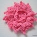 Crochet flower applique