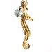 Seahorse necklace - Mo'o Lio Gold
