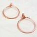 SWEET PETITE HOOPS 14k solid gold CHOOSE rose or yellow gold
