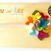 Newborn Baby Headband Ittty bitty carnival felt hydrangea