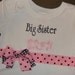 Magabys Custom Boutique PeRSoNaLiZeD LIttle OR Big Sister Onesie Bodysuit with ribbons and bows YoU CHOOSE the RIBBON