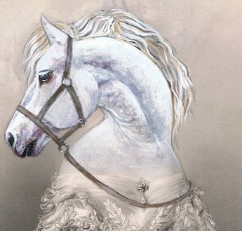 pony girl with flowers