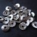 6mm Sterling Silver brushed Petal Spacers - 17 pieces - wavy - hill tribe silver - thailand - large holed - 1.5mm