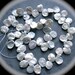 Genuine Full Strand Pearls - Cornflake Keishi - Dancing Pearls - Freshwater Pearls - 13mm X 10mm - ivory white