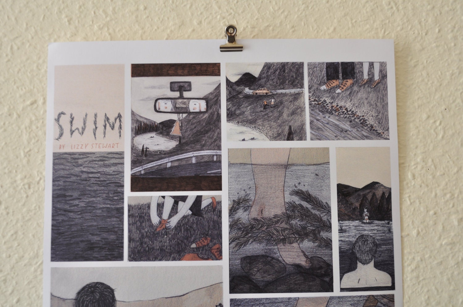 SWIM- digital poster print