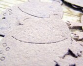 Recycled Paper Frogs - Set of 14