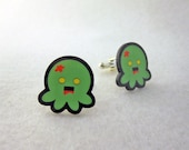 Zombie Octopus Acrylic Cufflinks