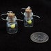 Yellow Glow in the Dark Fairy Bottle Earrings