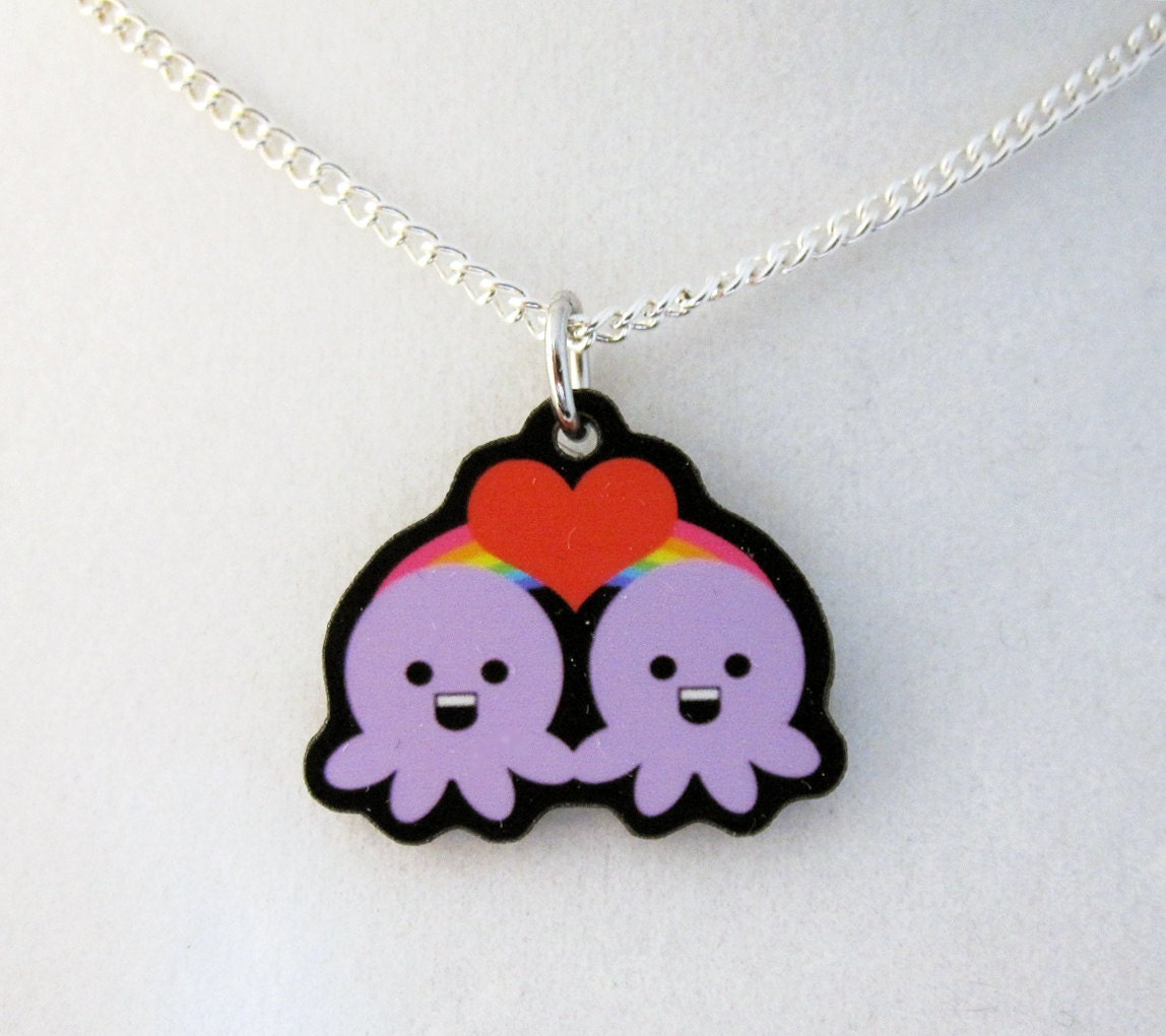 Always Together Octopus Love Pendant
