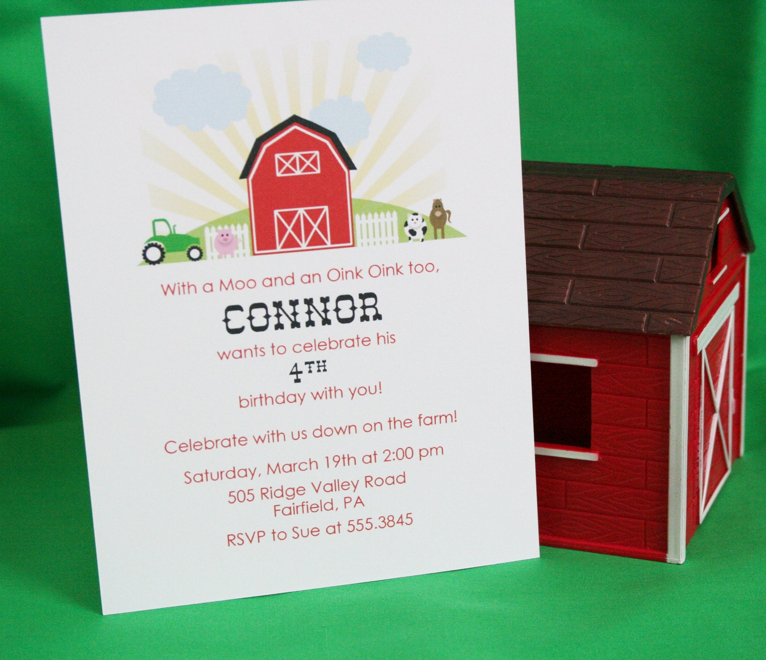 Farm Birthday Party Invitation - PRINTABLE only Il_170x135