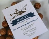 Vintage Airplane Birthday Party Invitation - PRINTABLE only Il_170x135