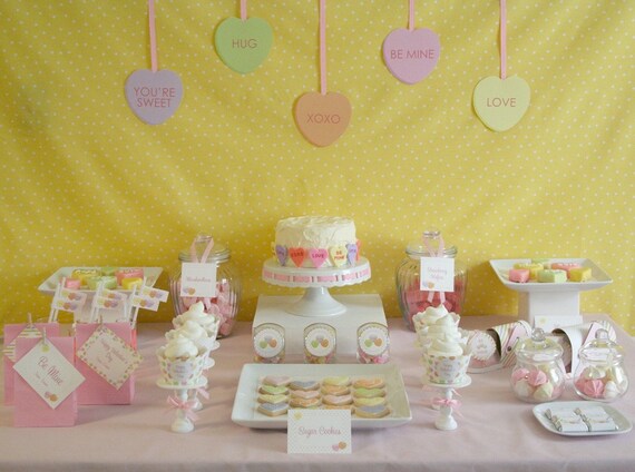 Valentine's Day Printable Party - Conversation Hearts