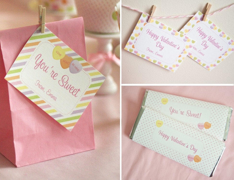 Valentine's Day Printable Party - Conversation Hearts