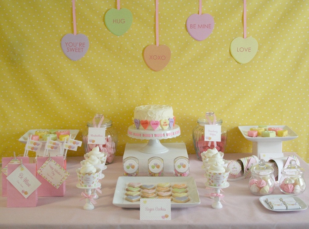 Valentine's Day Printable Party - Conversation Hearts