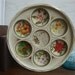 Vintage Florida flower tin tray
