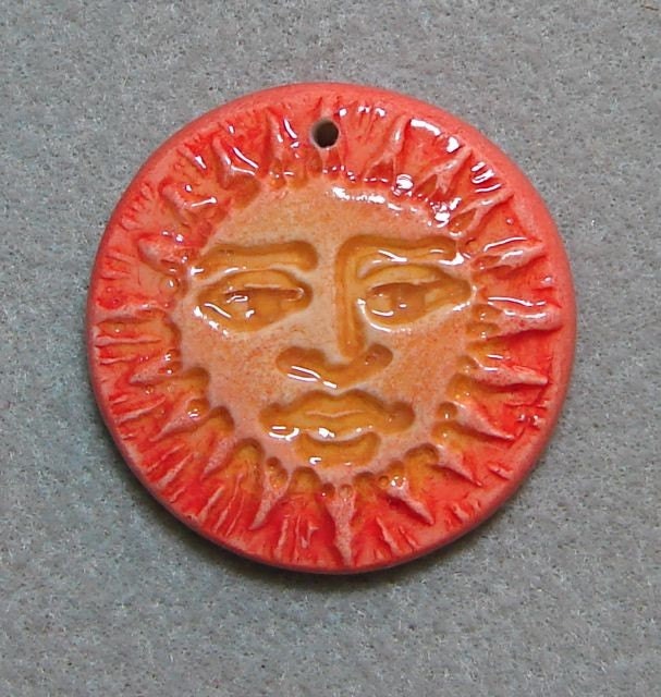 Warm Sun Face Pendant - 3/21/11 -1