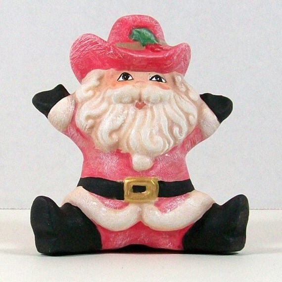 handmade ceramic cowboy santa ceramic santa by handmade ceramic cowboy santa ceramic santa by