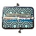 Kisslock Frame Wallet with Orange and White Polka Dot Fabric and Pink and White Ruffle