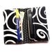Cell Phone Wallet - Chevron Print - Mustard Yellow and Gray Chevrons- Smart Phone Wallet
