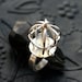Ethereal Opal Cage ring sterling silver