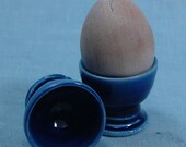 pair of cobalt egg cups- made to order