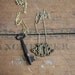 antique key and plate bff necklaces