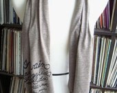 Mr. Darcy Proposal/Pride and Prejudice. American Apparel Printed Scarf in Coffee