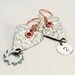 Recycled Aluminum Heart Charm earrings