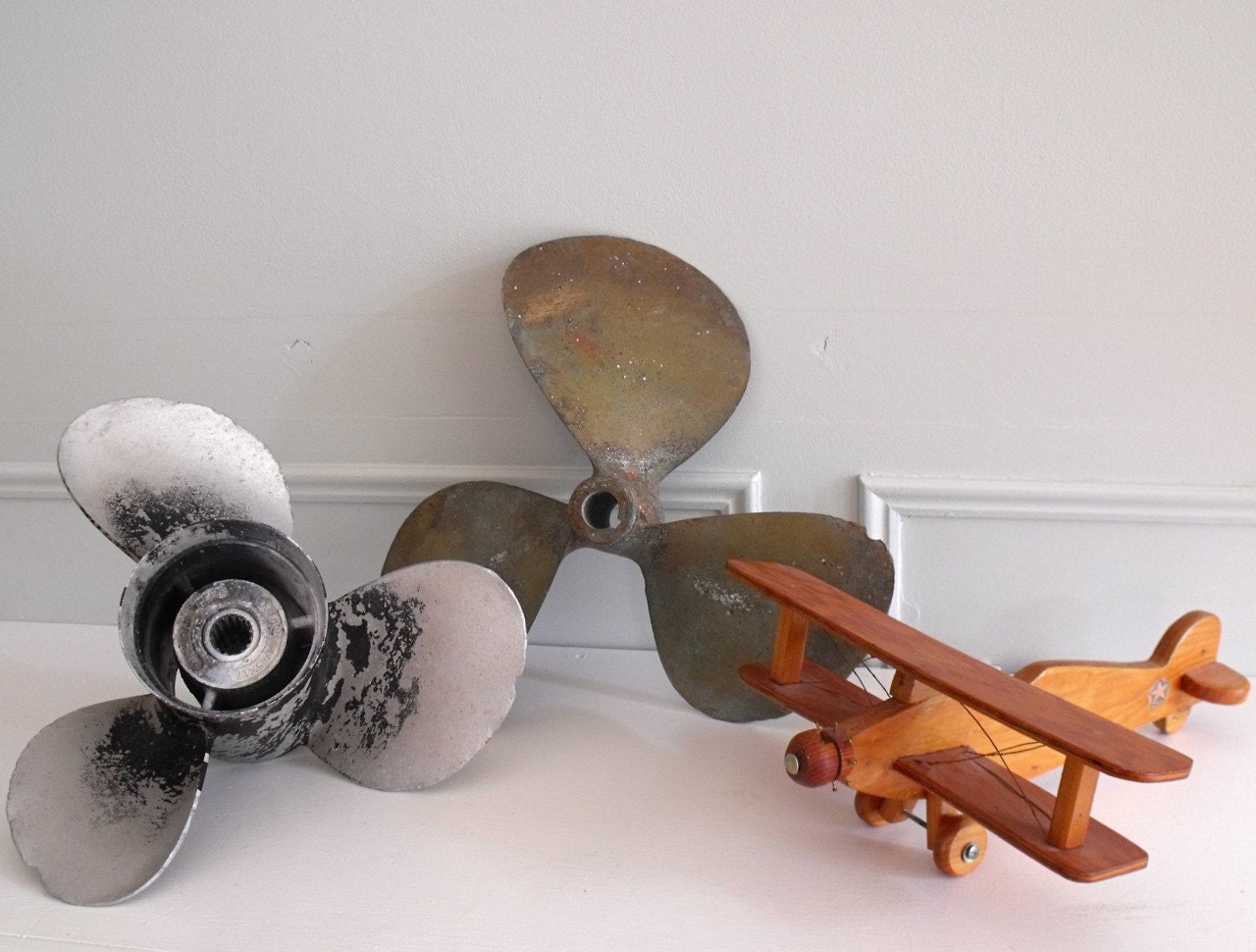 Reserved for Yeyang Only  Clearance Sale  Vintage Aluminum Propeller Prop