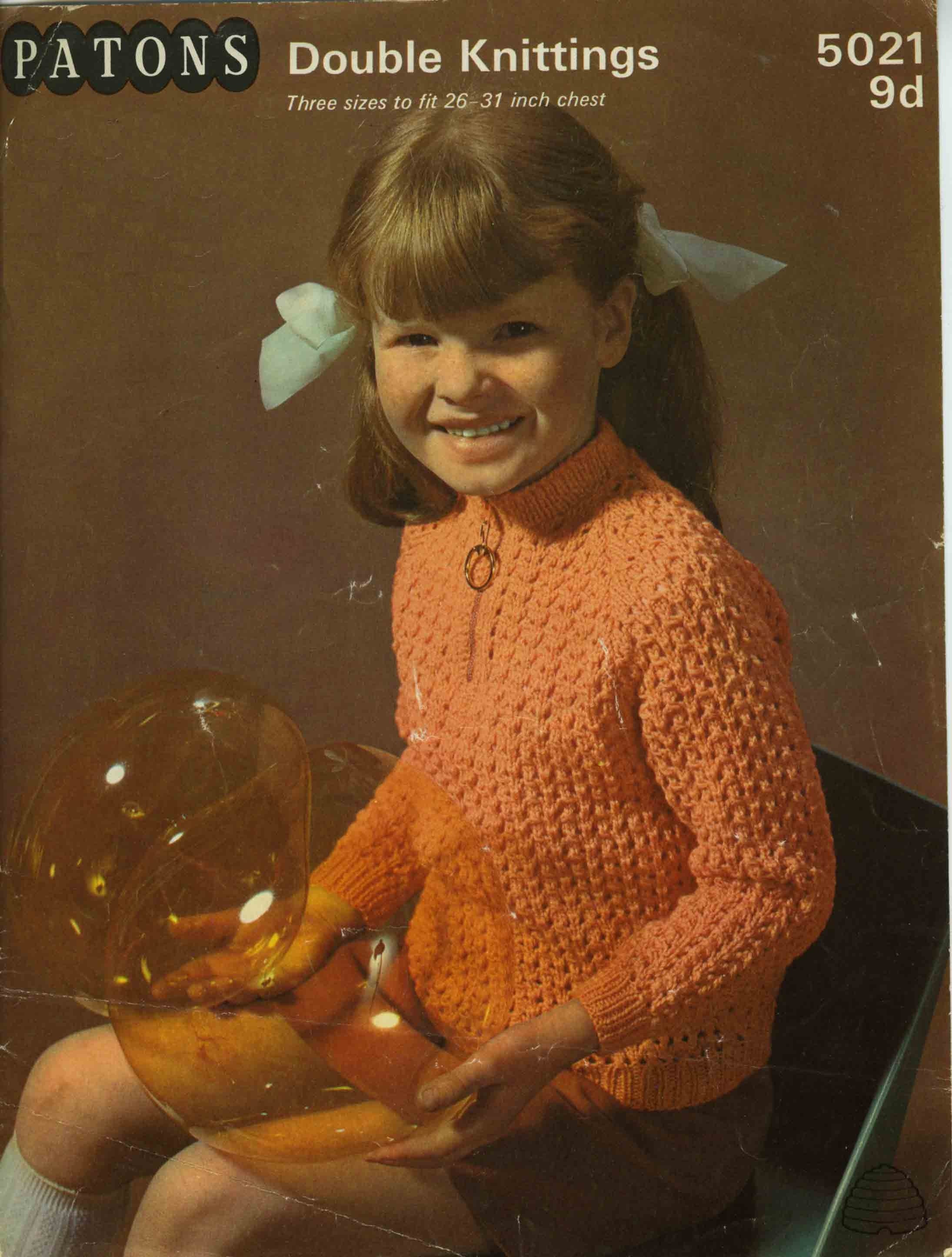 Patons 5021 Knitting Pattern