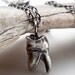 The Molar Tooth - sterling silver necklace - RedSofa jewelry