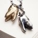 Silver and Bronze molar teeth necklace- Molar Affair - RedSofa jewelry