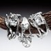 Elvish Herkimer Diamond ring: twigs and natural crystal stone - woodland - RedSofa jewelry