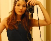 LIGHT GOLDEN DOUBLE Twist head wrap gold Roman Greek royal princess crown tiara Mixbaby dress Headband