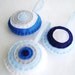 Felt Holiday Ornament Set - Frost - Hand Stitched Holiday Decor - Blue Silver White