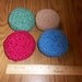 Crocheted Nylon Netting Scrubbies Set of Four
