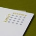 Personalized Couple Stationery - set of 10  flat notes stationary: dots in a cube