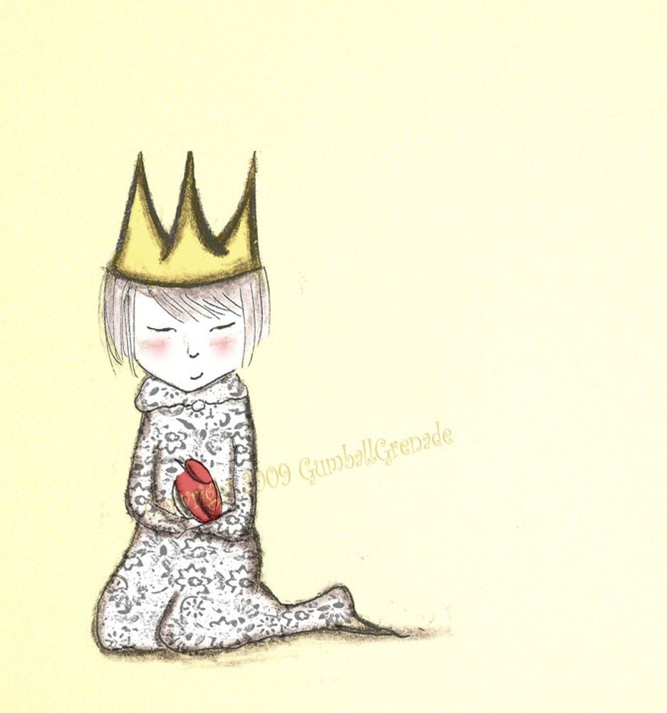 Princess of Cardinals 8 x 10 Children's Girl Wall Art Nursery Decor