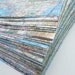 15 6x9 envelopes from recycled maps