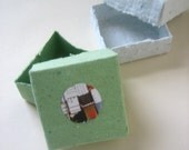 Gift Boxes - Green & White - Eco-Chic Set of Two