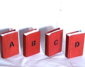 Alphabet book D blank notebook by strikebooks bookbinding original book arts