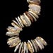 DSG Beads Handmade Organic Lampwork Glass Ivory Discs With Pure Silver