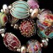 DSG Beads Handmade Organic Lampwork Glass Made To Order - Winter Roses