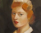 A Portrait Of Poppet- Portrait.  Print From Original Oil Painting