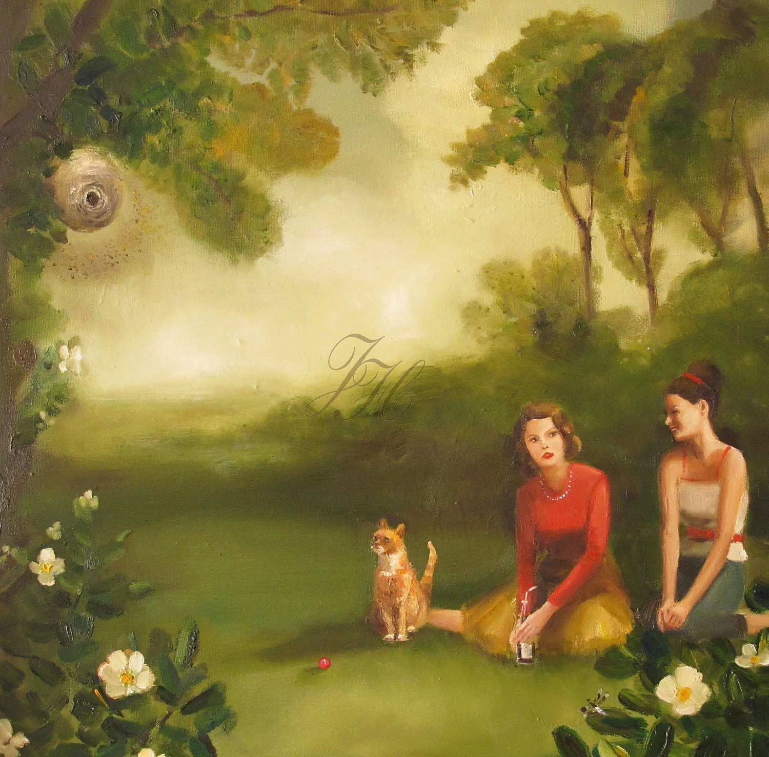 The Wasps Nest-  Art Print From Original Oil Painting