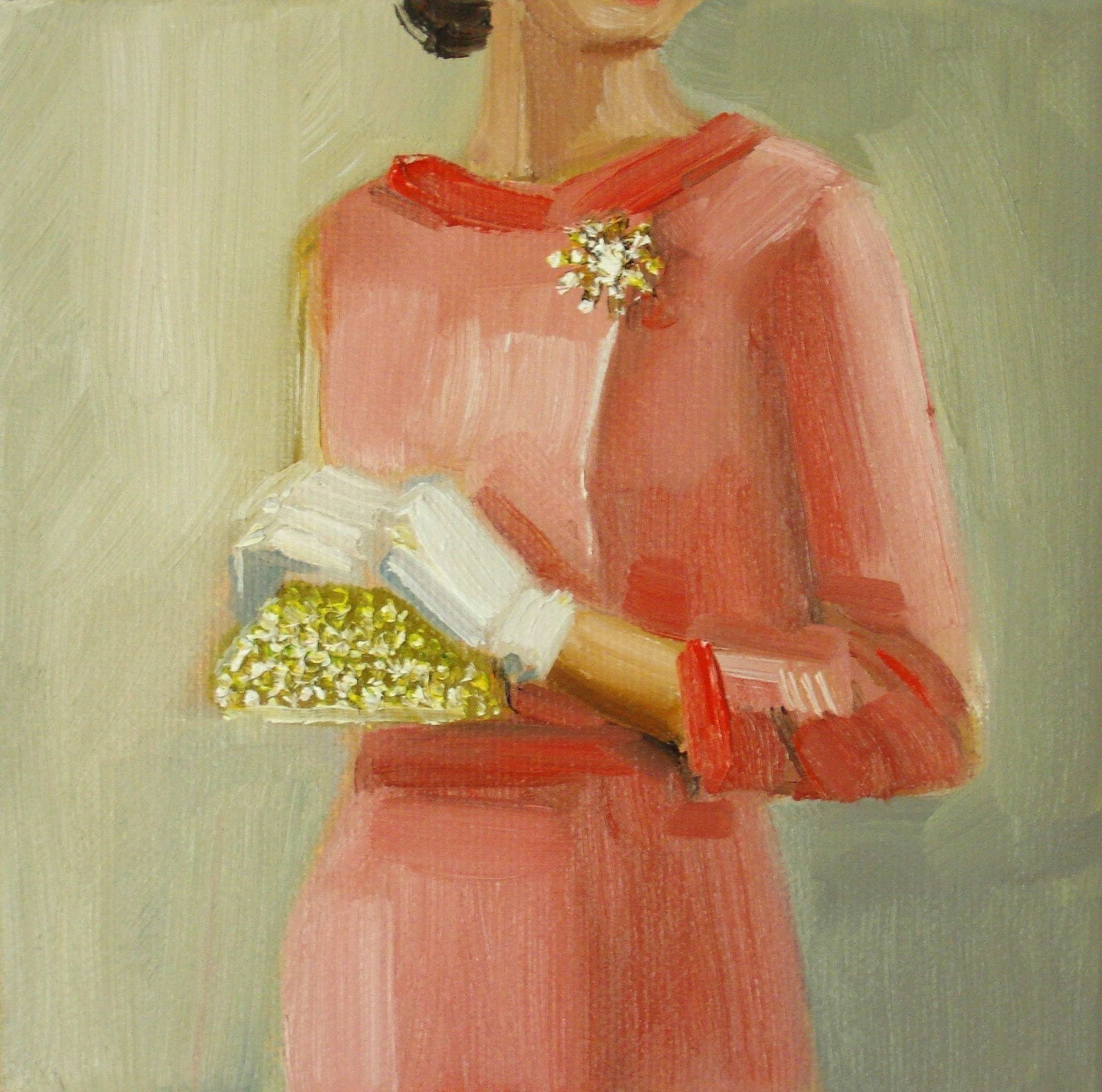 Her Best Pink Suit-Open Edition Print